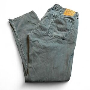 Vintage‎ Y2K Levi's 514 green denim jeans size 36x34 READ
